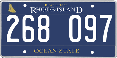 RI license plate 268097