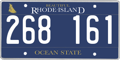 RI license plate 268161