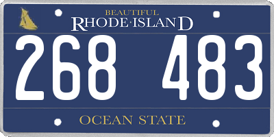 RI license plate 268483