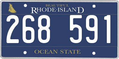 RI license plate 268591