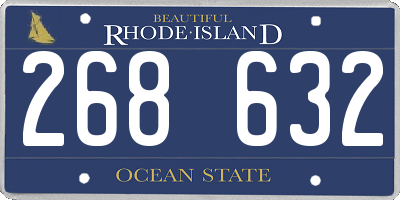 RI license plate 268632