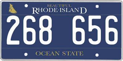 RI license plate 268656