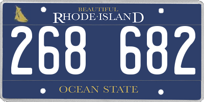 RI license plate 268682