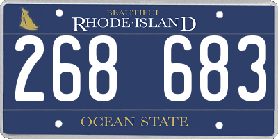 RI license plate 268683