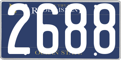 RI license plate 2688