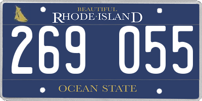 RI license plate 269055