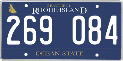 RI license plate 269084