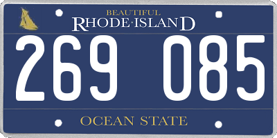 RI license plate 269085