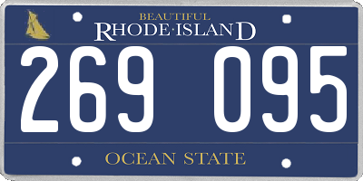 RI license plate 269095