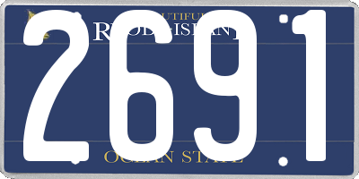 RI license plate 2691