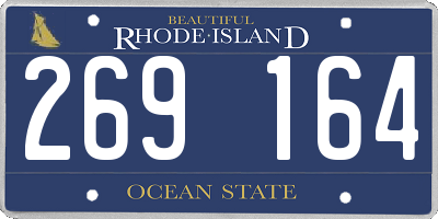 RI license plate 269164