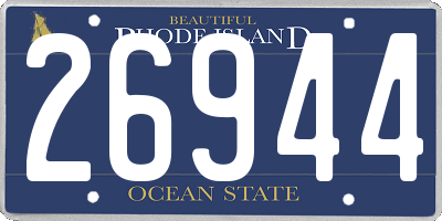 RI license plate 26944