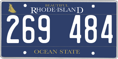RI license plate 269484