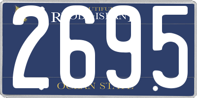 RI license plate 2695