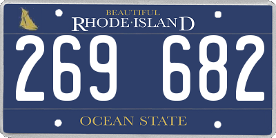 RI license plate 269682
