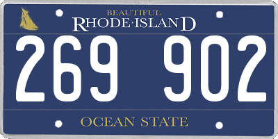 RI license plate 269902