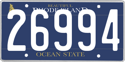 RI license plate 26994