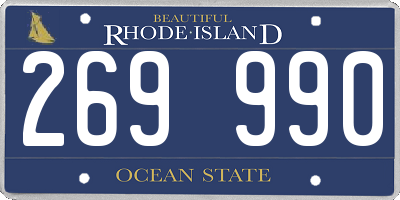 RI license plate 269990