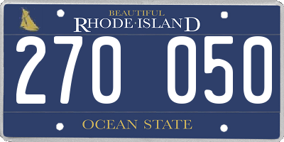 RI license plate 270050