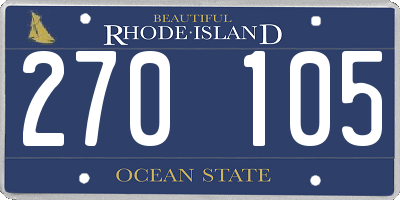 RI license plate 270105