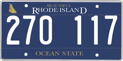 RI license plate 270117