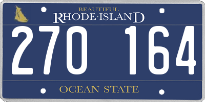 RI license plate 270164