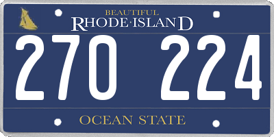 RI license plate 270224