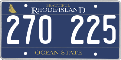 RI license plate 270225