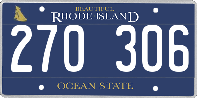 RI license plate 270306