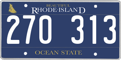 RI license plate 270313