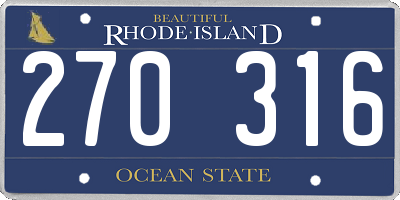 RI license plate 270316