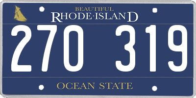 RI license plate 270319