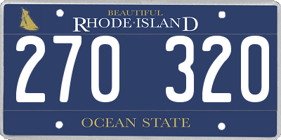 RI license plate 270320