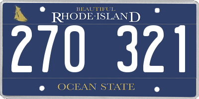 RI license plate 270321