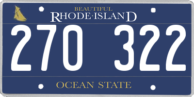 RI license plate 270322