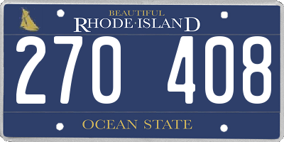RI license plate 270408