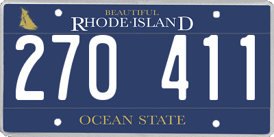 RI license plate 270411
