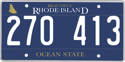 RI license plate 270413