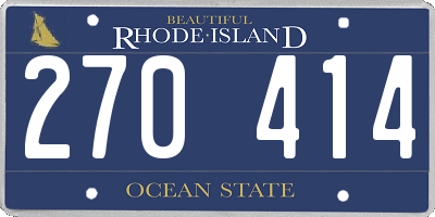 RI license plate 270414