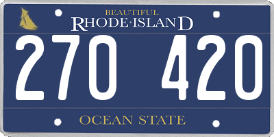 RI license plate 270420
