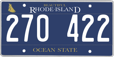 RI license plate 270422