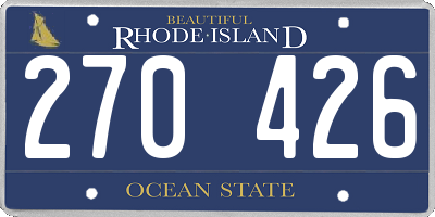 RI license plate 270426