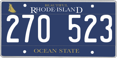RI license plate 270523