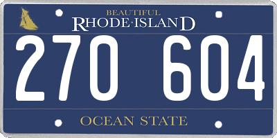 RI license plate 270604