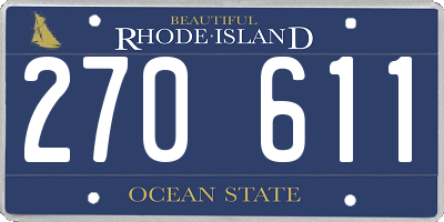 RI license plate 270611