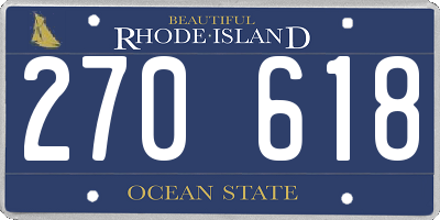 RI license plate 270618