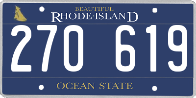 RI license plate 270619