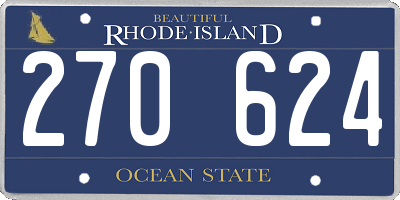 RI license plate 270624