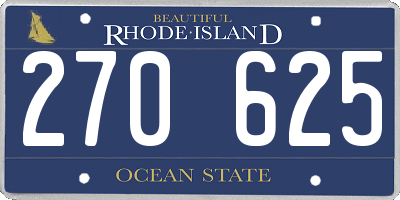 RI license plate 270625