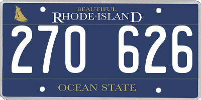 RI license plate 270626